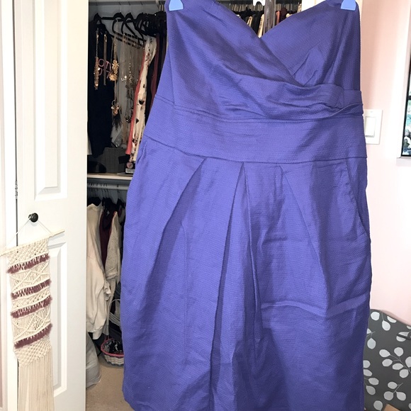Strapless Dress with Pockets - Picture 1 of 6